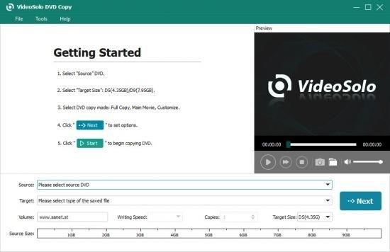 VideoSoloDVDCopy,刻录.